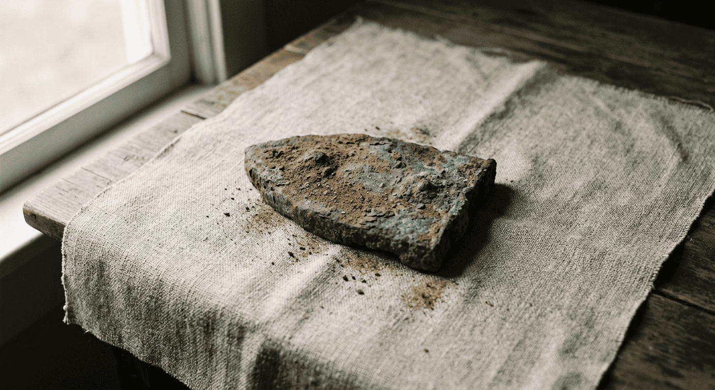 Collected aged metal object